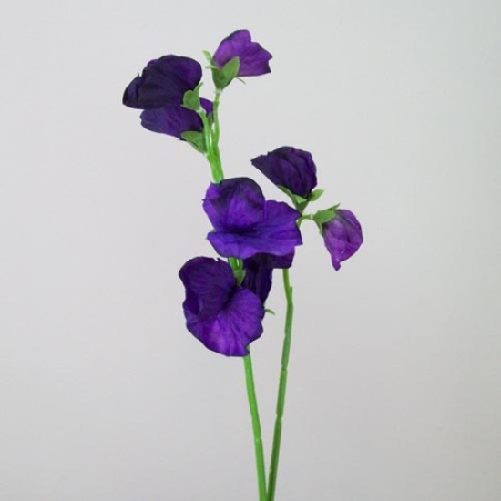 Sweet Peas Stem Purple 49cm Artificial Flowers